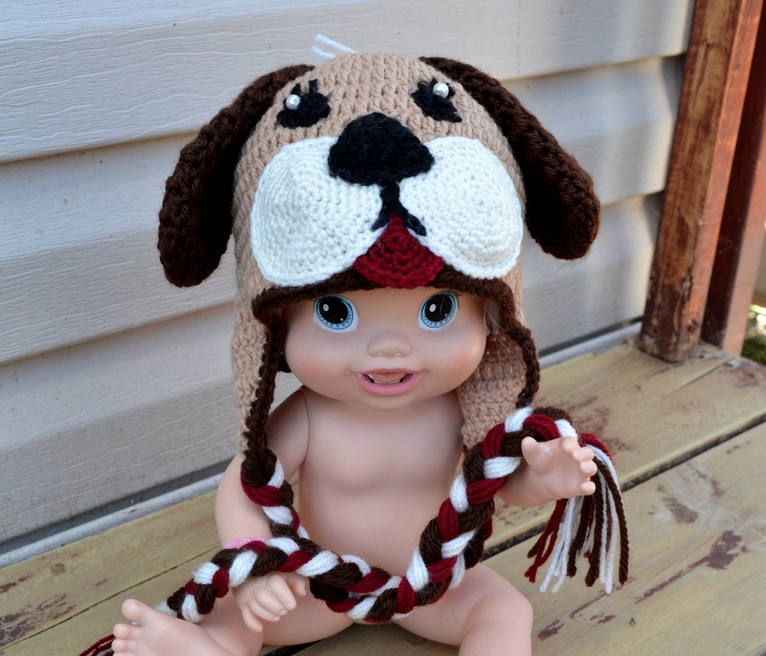 Crochet Puppy Dog Hat Pattern: Newborn to Adult Sizes (PDF Pattern)