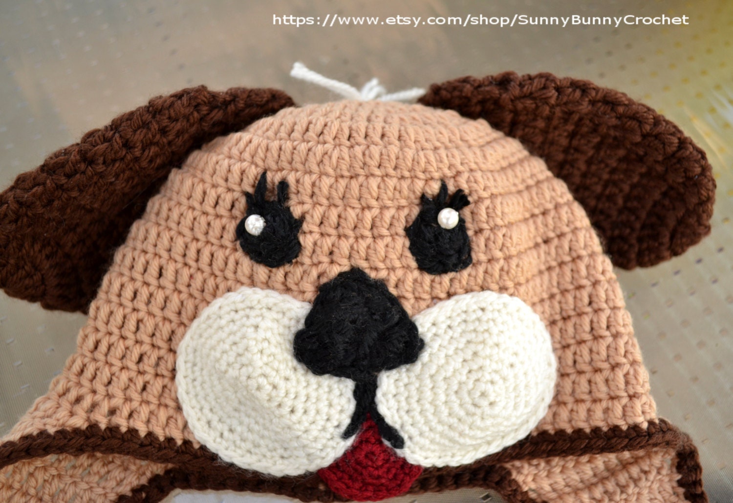 CROCHET HAT PATTERN, Baby Crochet Pattern, Animal Hat Pattern, Crochet Puppy Hat, Newborn Boy, Children, Dog, Winter, Fall, Girl, Kids, Ears