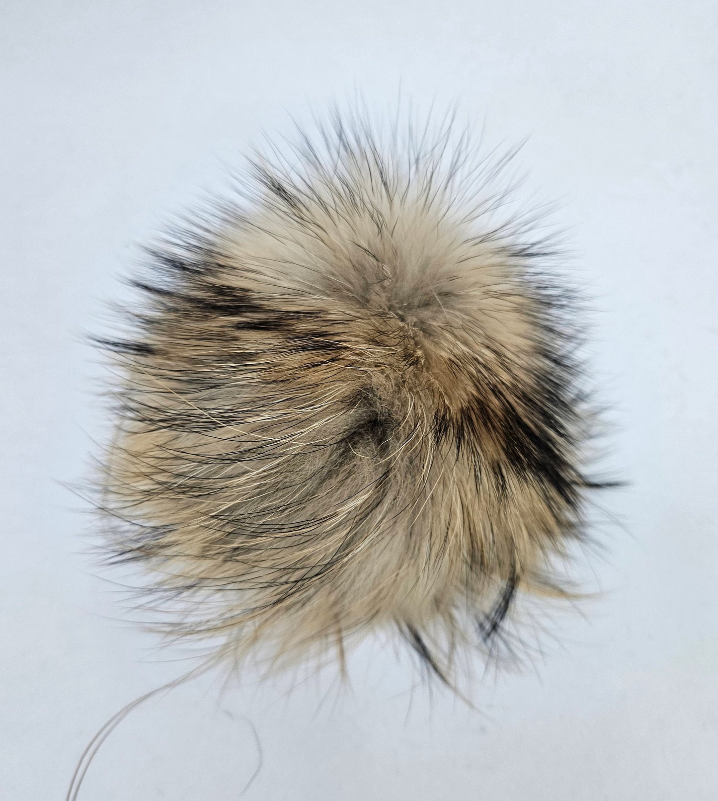 7" LARGE FUR POM Pom! Raccoon Pom Pom for Hat Beanie Tuque Winter Knit Hat Large Pom Pom Puff Fluffy Raccoon Pom Pom Fur Ball Child
