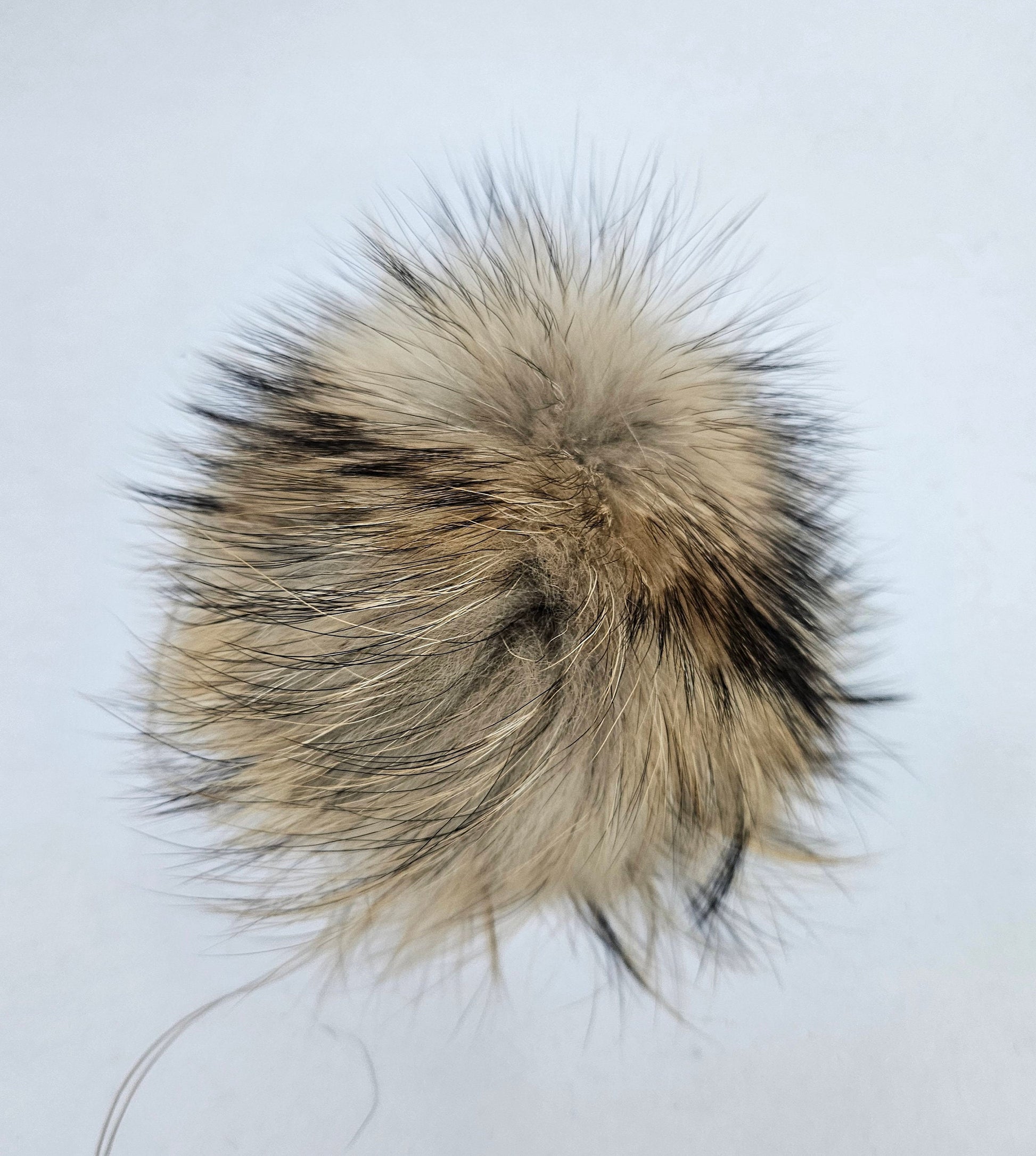 7" LARGE FUR POM Pom! Raccoon Pom Pom for Hat Beanie Tuque Winter Knit Hat Large Pom Pom Puff Fluffy Raccoon Pom Pom Fur Ball Child