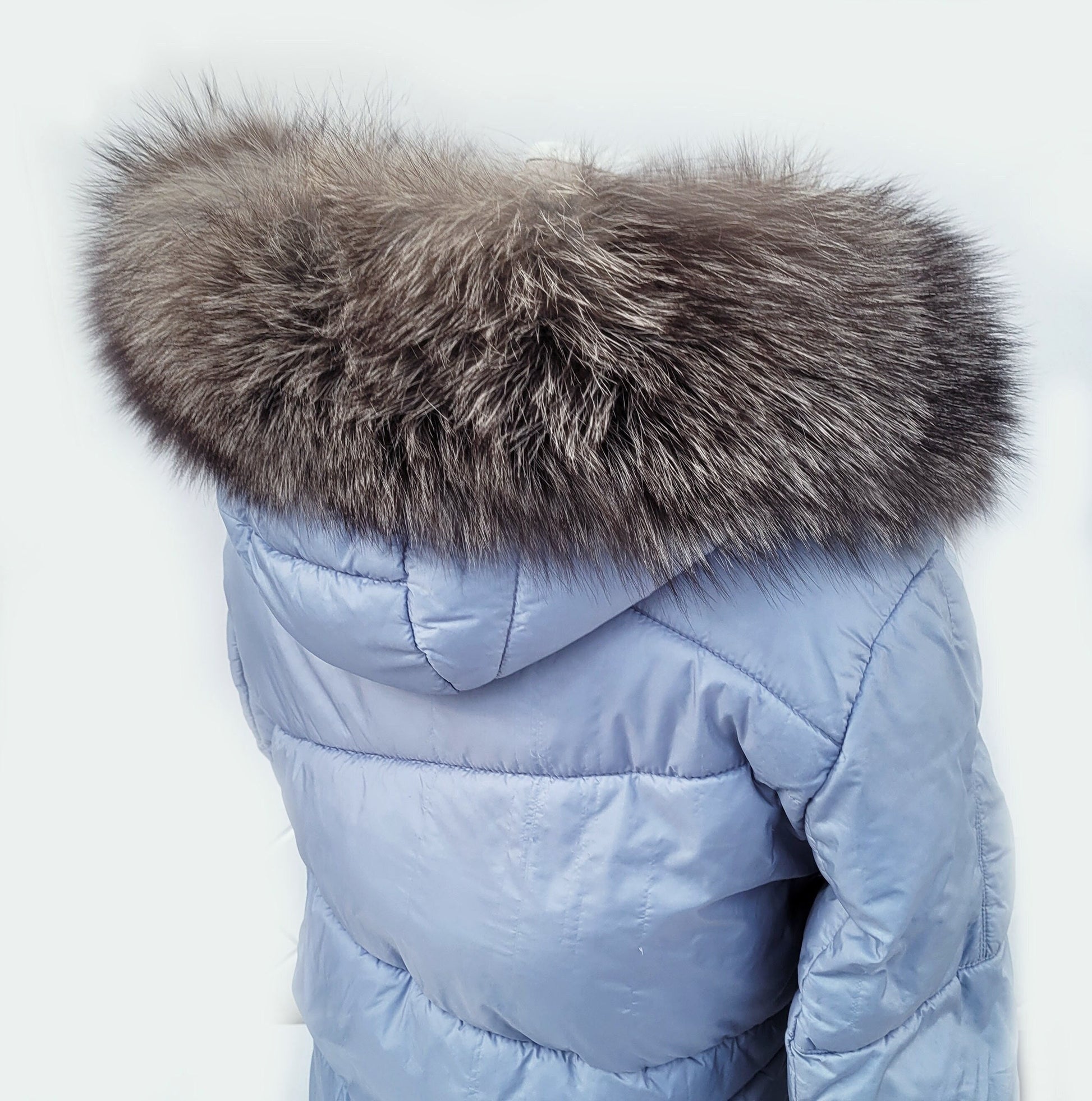 BY ORDER From Pieces! XL Large Full Finnish Real Fox Fur Collar, Fox Fur Collar, Fur Trim for Hoodie, Fur Scarf, Fur Ruff, Brown Fox