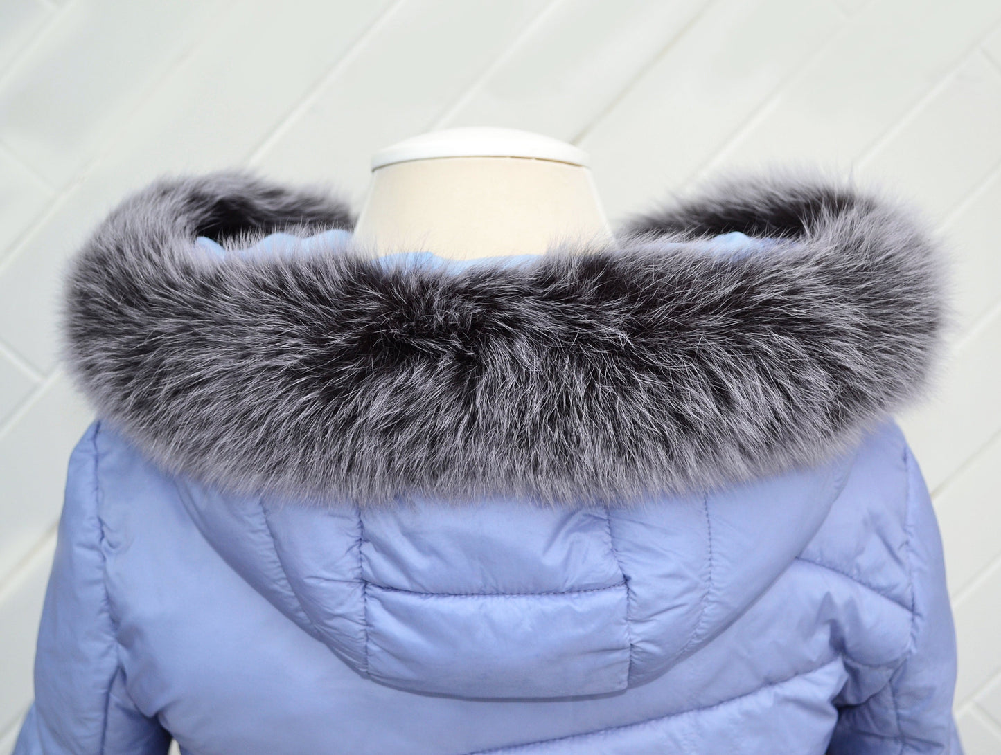 BY ORDER not Tail, Real Gray Fox Fur Trim Hood, Fur collar trim, Fox Fur Collar, Fur Scarf, Fur Ruff, Fox Fur Hood, Fox Fur, Super Soft