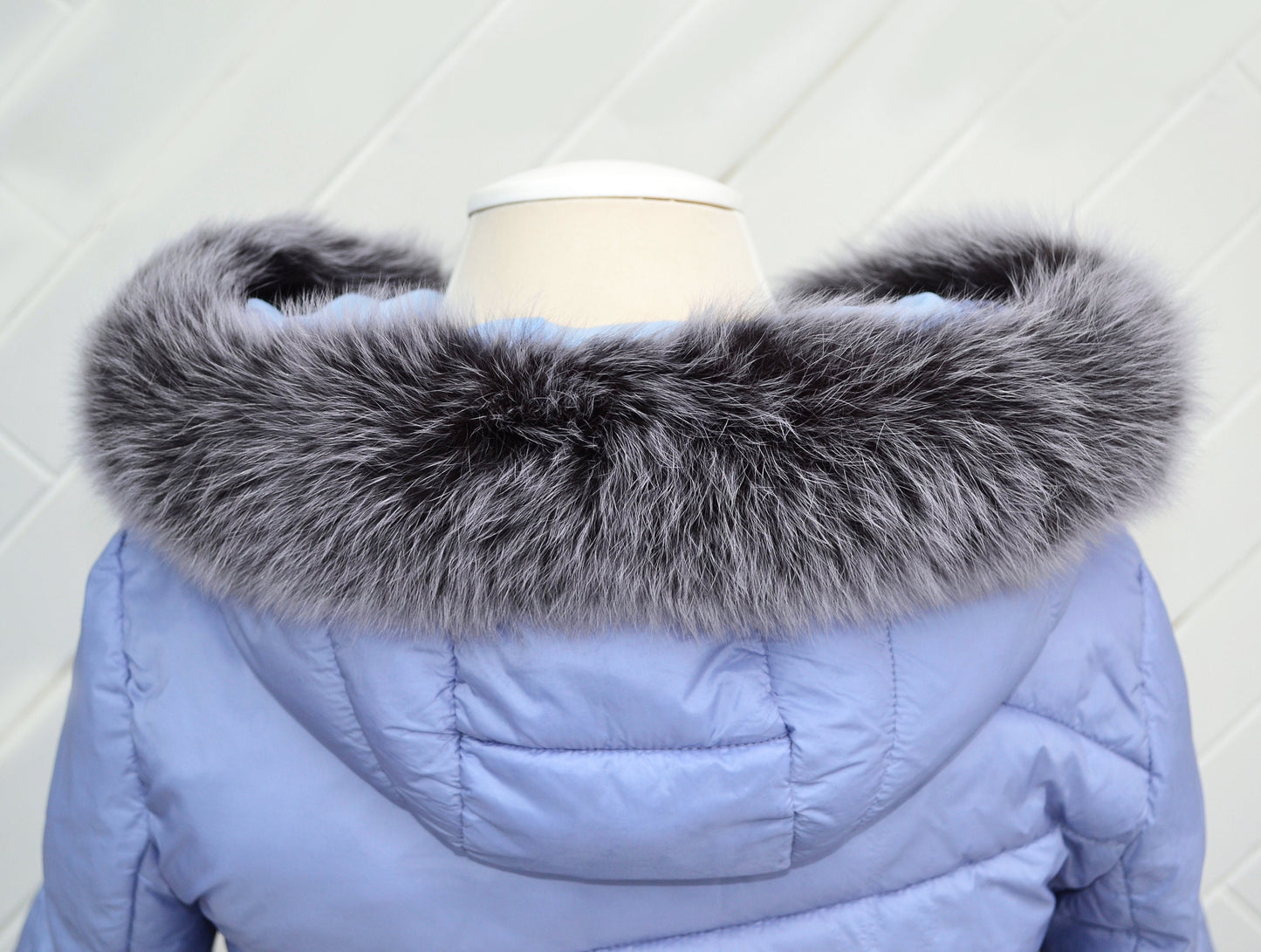 BY ORDER not Tail, Real Gray Fox Fur Trim Hood, Fur collar trim, Fox Fur Collar, Fur Scarf, Fur Ruff, Fox Fur Hood, Fox Fur, Super Soft