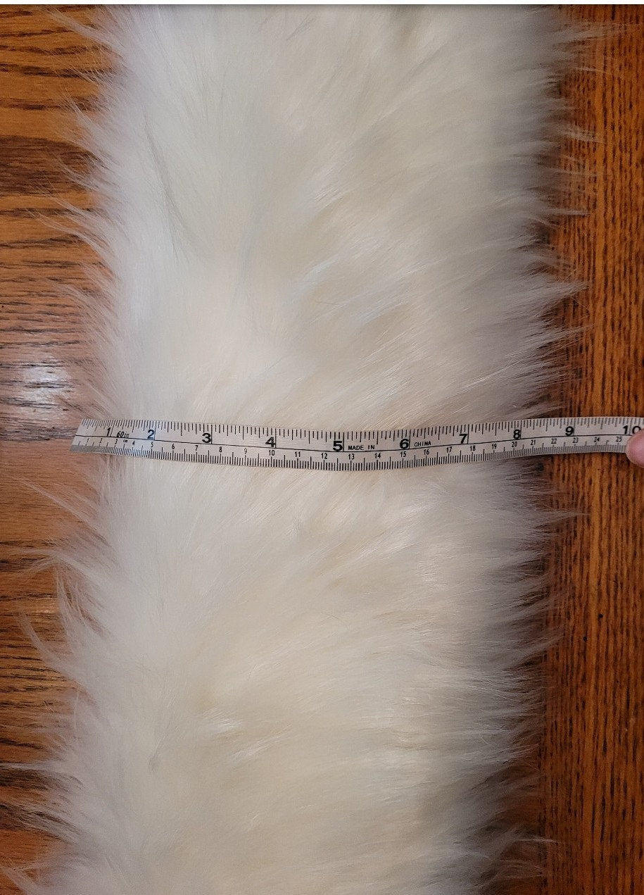 Extra Large Faux Fur Vegan Trim Hood 70 cm, Large Faux Fur Collar Trim, Faux Raccoon Fur, Fur Ruff, Faux Fur Hood, Hood Fur Jacket, Fur