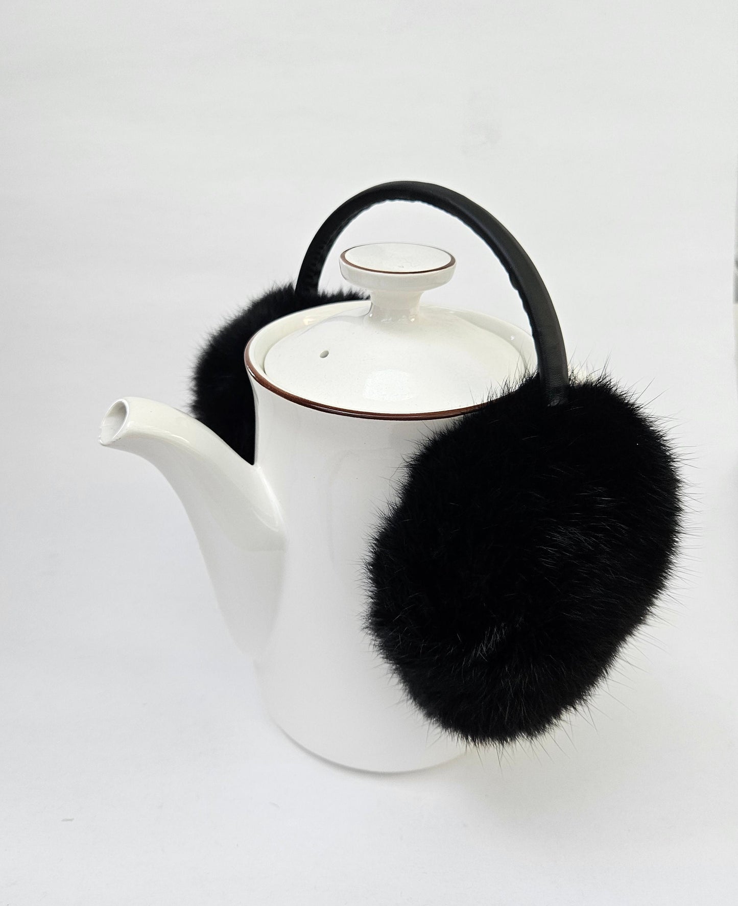 Black Fur Earmuffs, Real Fur Ear Warmer, Girls Earmuffs, Large Ear Muffs, Fluffy Ear Muffs, Earmuffs Women, Rabbit Fur Earmuff, Ear Warmers