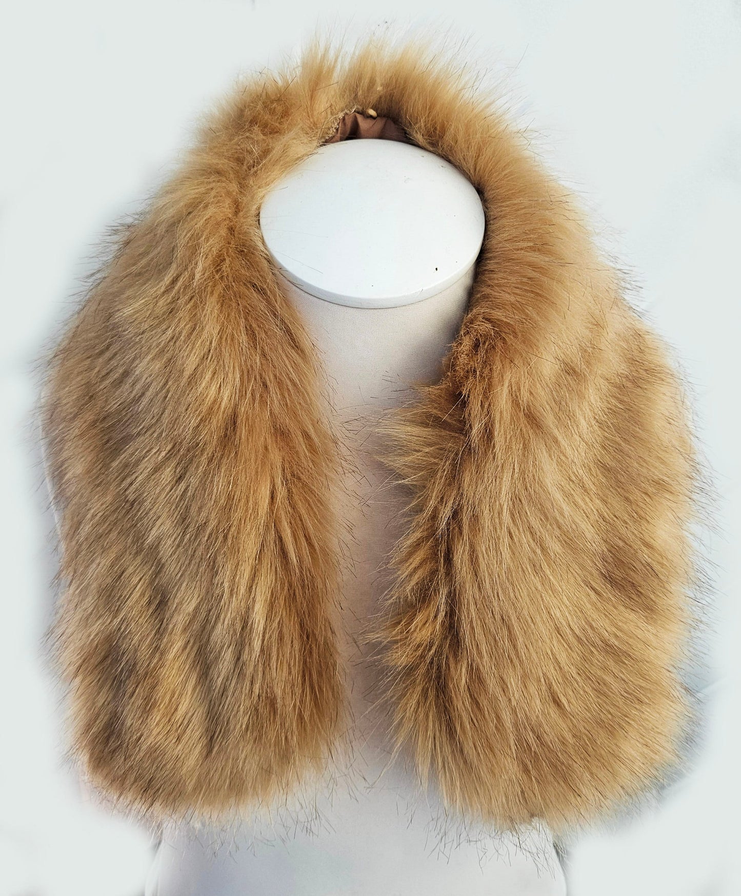 READY to SHIP XL Faux Fur Vegan Trim Hood 70 cm, Faux Fur Collar Trim, Fake Fur, Fur Fabric, Fur Ruff, Faux Fur Hood, Hood Fur Jacket, Brown