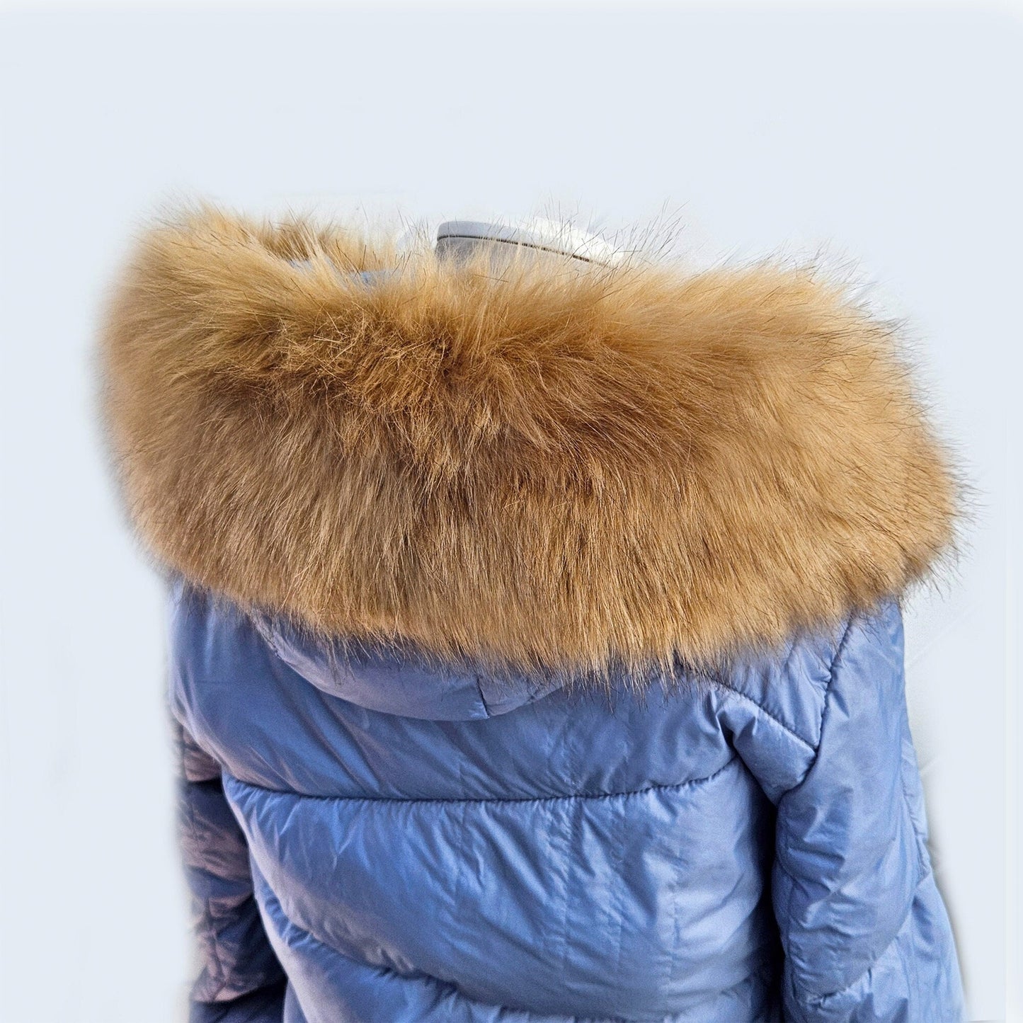 READY to SHIP XL Faux Fur Vegan Trim Hood 70 cm, Faux Fur Collar Trim, Fake Fur, Fur Fabric, Fur Ruff, Faux Fur Hood, Hood Fur Jacket, Brown