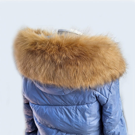 READY to SHIP XL Faux Fur Vegan Trim Hood 70 cm, Faux Fur Collar Trim, Fake Fur, Fur Fabric, Fur Ruff, Faux Fur Hood, Hood Fur Jacket, Brown