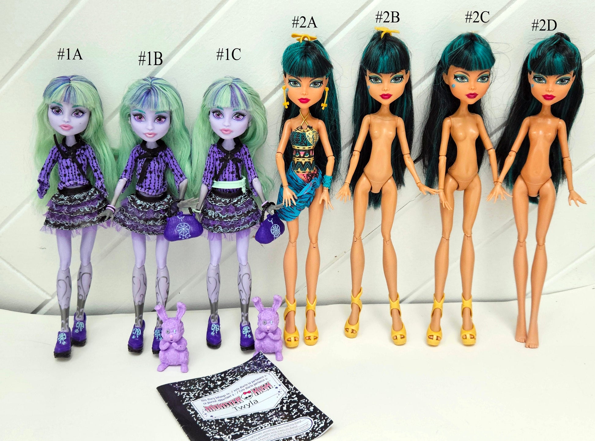 Monster High Doll Girl for Collectors, Playing,13 Wishes, Twyla, Cleo de Nile Desert Frights Oasis, Rare Find, Original Used