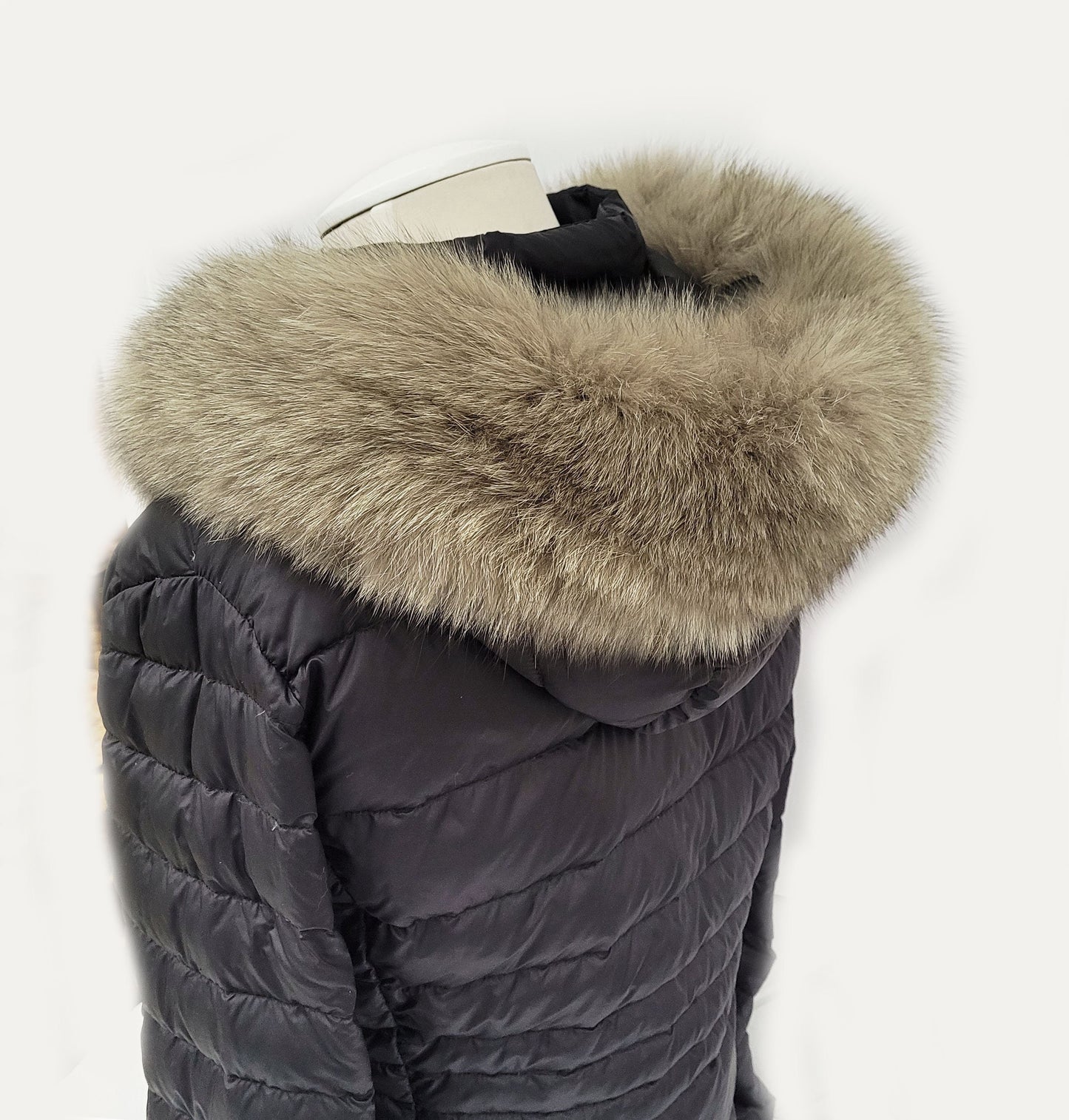 BY ORDER From Pieces! XL Large Full Finnish Real Fox Fur Collar, Fox Fur Collar, Fur Trim for Hoodie, Fur Scarf, Fur Ruff, Beige Fox