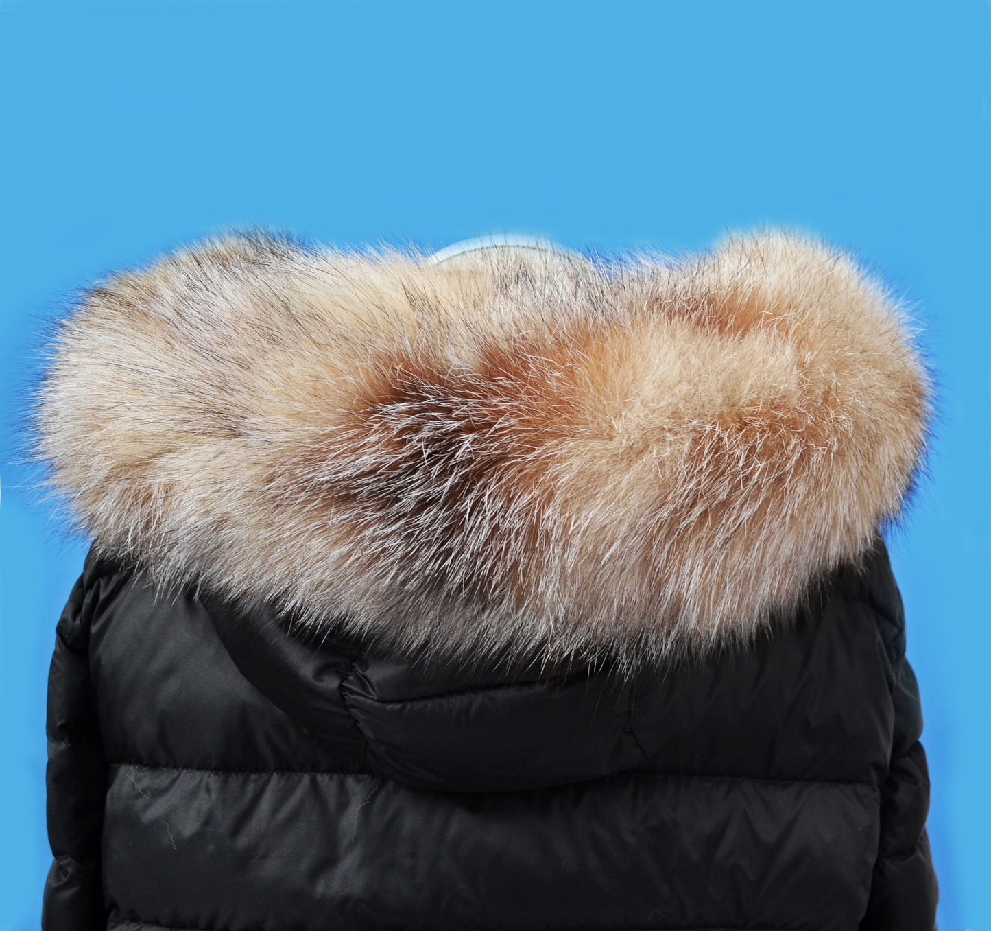 BY ORDER From Pieces! XL Large Full Finnish Real Fox Fur Collar, Fox Fur Collar, Fur Trim for Hoodie, Fur Scarf, Fur Ruff, Beige Fox
