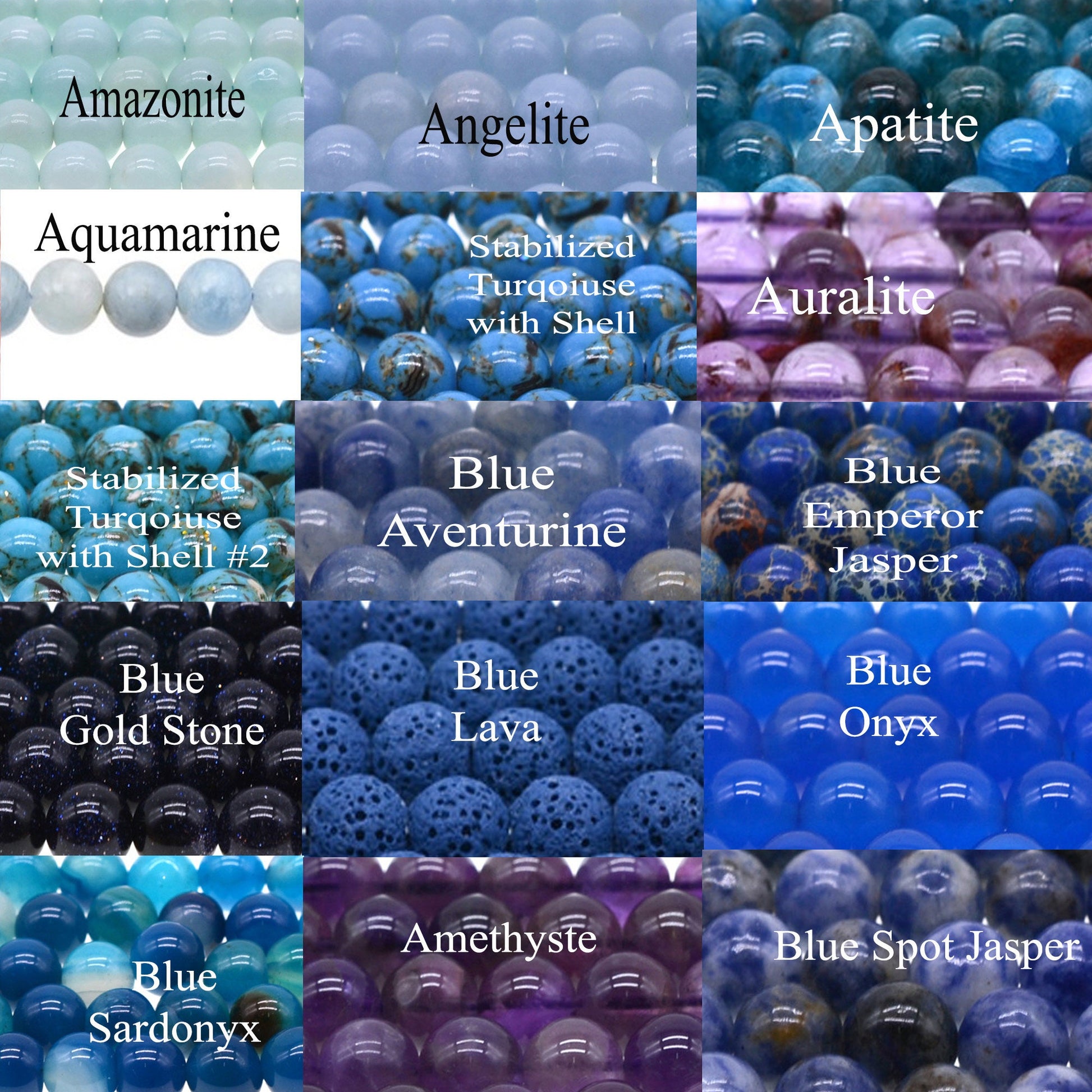 Handmade Gemstone Bracelet: 8mm Round Crystal Beads, Stretchy Healing Bracelet