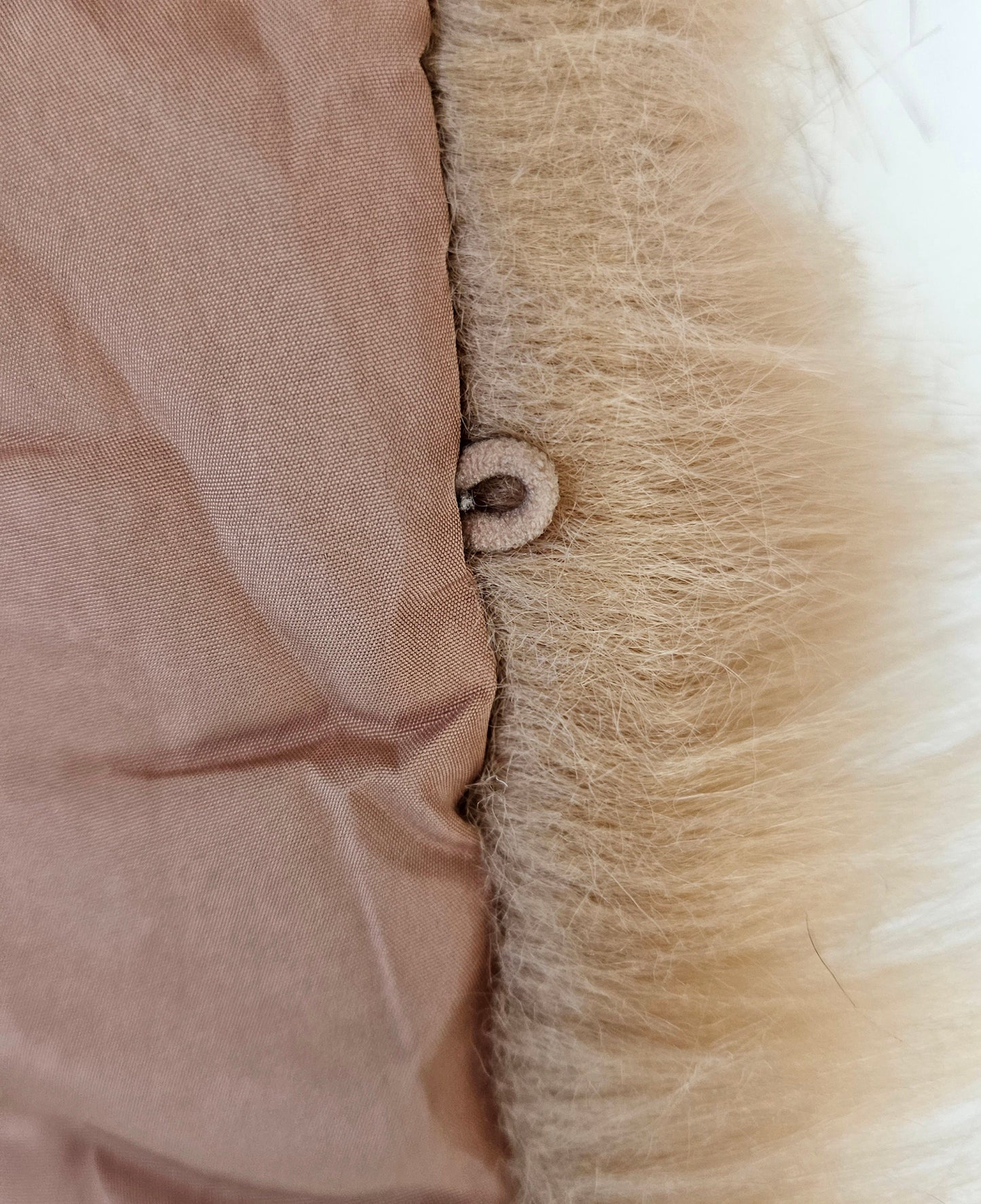 READY to SHIP XL Faux Fur Vegan Trim Hood 70 cm, Faux Fur Collar Trim, Fake Fur, Fur Fabric, Fur Ruff, Faux Fur Hood, Hood Fur Jacket, Brown
