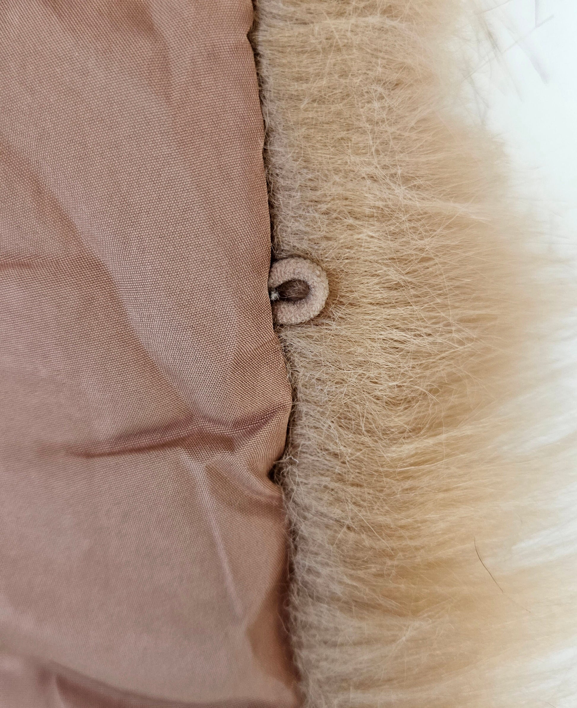 READY to SHIP XL Faux Fur Vegan Trim Hood 70 cm, Faux Fur Collar Trim, Fake Fur, Fur Fabric, Fur Ruff, Faux Fur Hood, Hood Fur Jacket, Brown