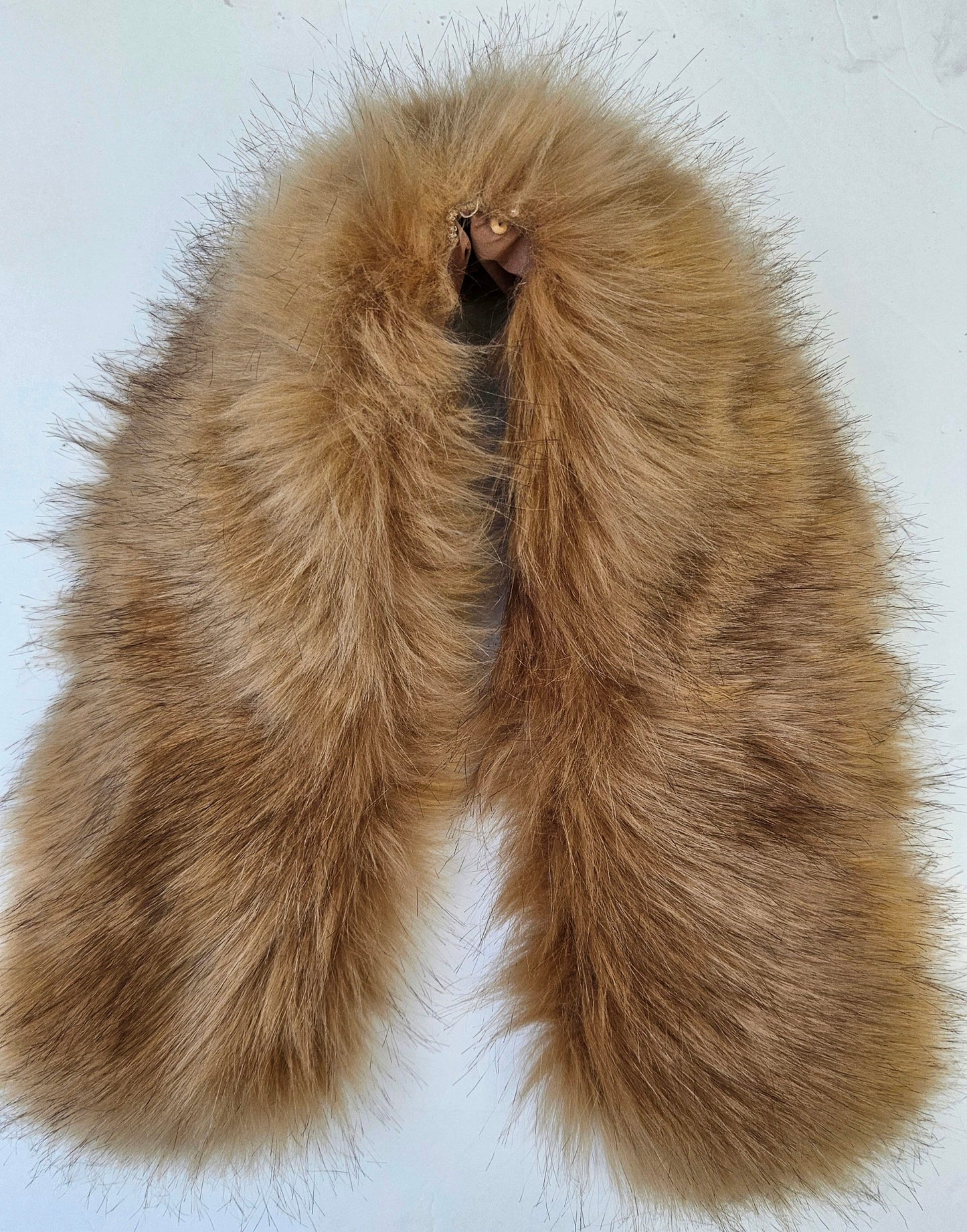 READY to SHIP XL Faux Fur Vegan Trim Hood 70 cm, Faux Fur Collar Trim, Fake Fur, Fur Fabric, Fur Ruff, Faux Fur Hood, Hood Fur Jacket, Brown