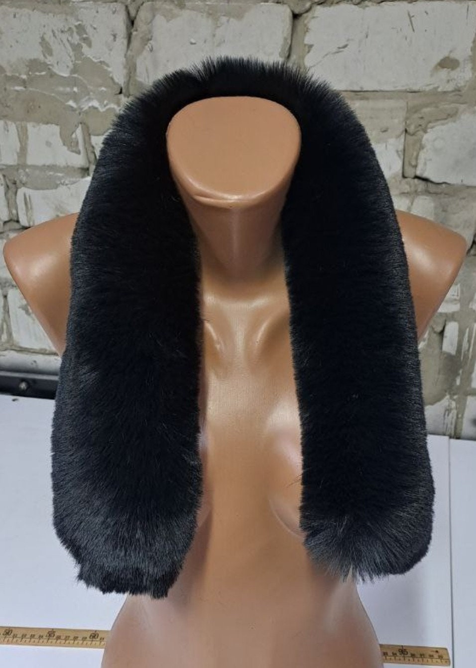 Faux Rabbit Fur Hood Trim – Fox Look – 60–80 cm
