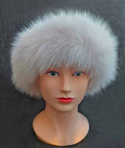 Women Real Fox Fur Headband, Real Fur Hairband, Fox Fur Ear warmers, Fluffy Fur Hairband, Warm Soft Ski Headband, Women Winter Hat