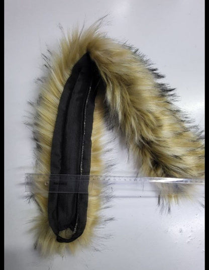 Faux Raccoon Hood Ruff – 60–80 cm – product photo 2
