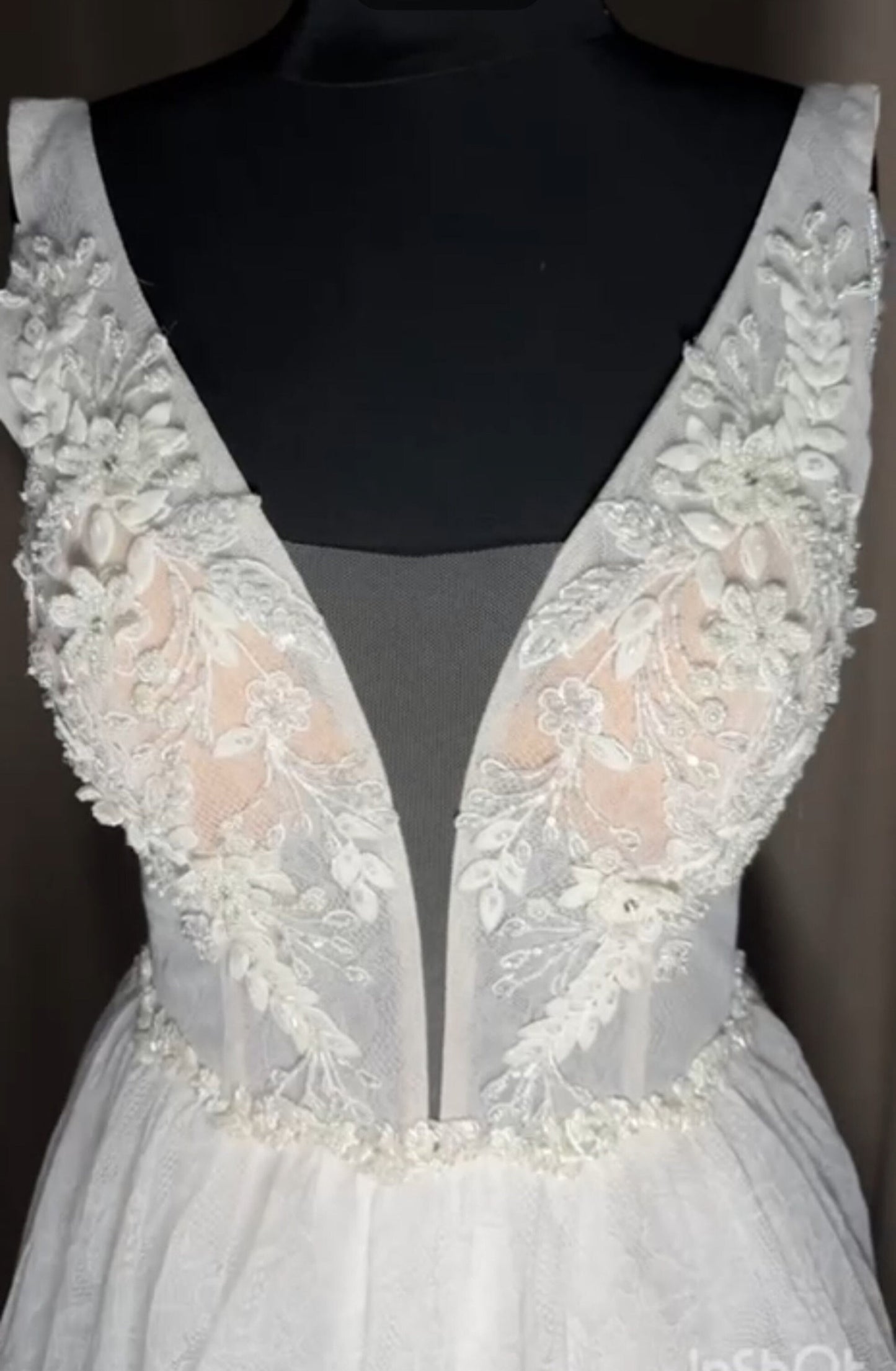 Custom Wedding Dress, Bridal gown, A-Line Wedding Dress, Lace Wedding Bride Gowns, Wedding Party Dress, Long Sleeves, Long Wedding Dress