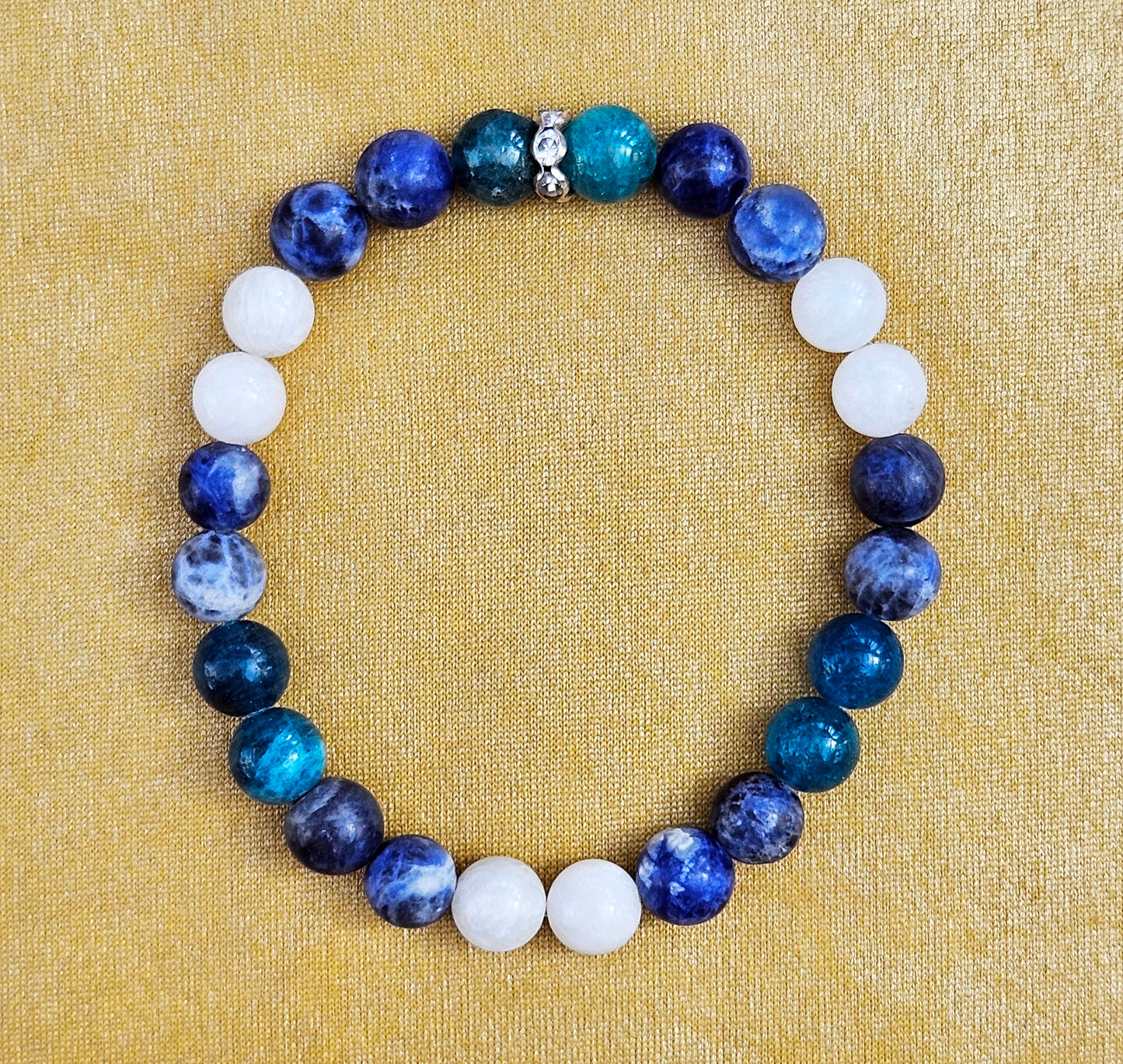 Water element crystal stone bracelet