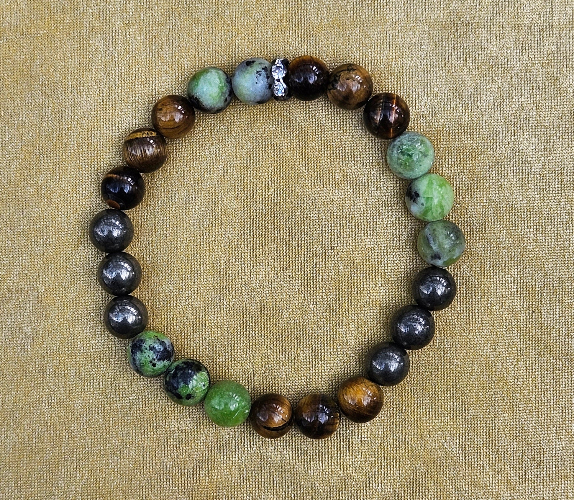 Earth element crystal stone bracelet