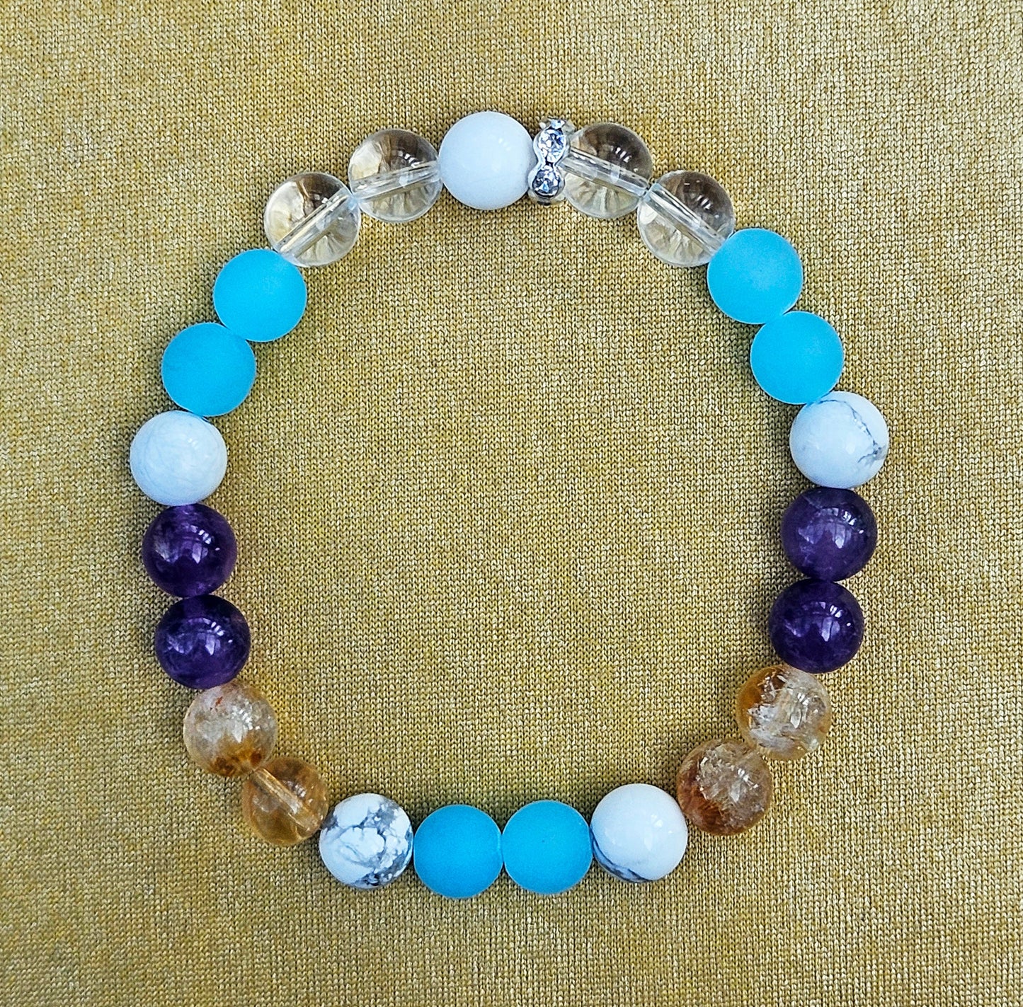 Air element crystal stone bracelet