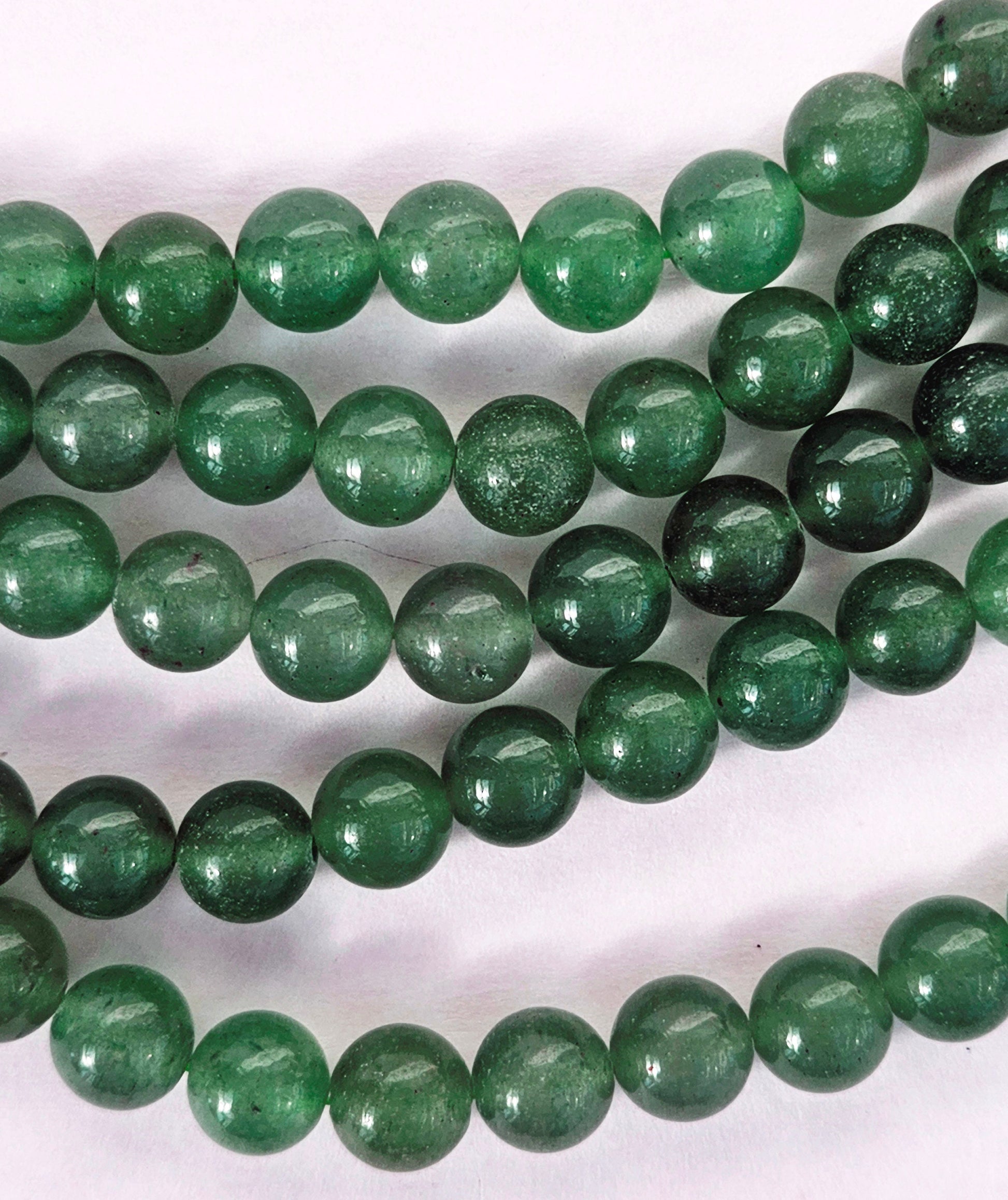 3-5 strands 100% Natural Green Aventurine Beads, Smooth Round Crystal Stone Gemstone Beads 4mm, 6mm, 8mm, 10mm, Genuine Gemstones, Wholesale