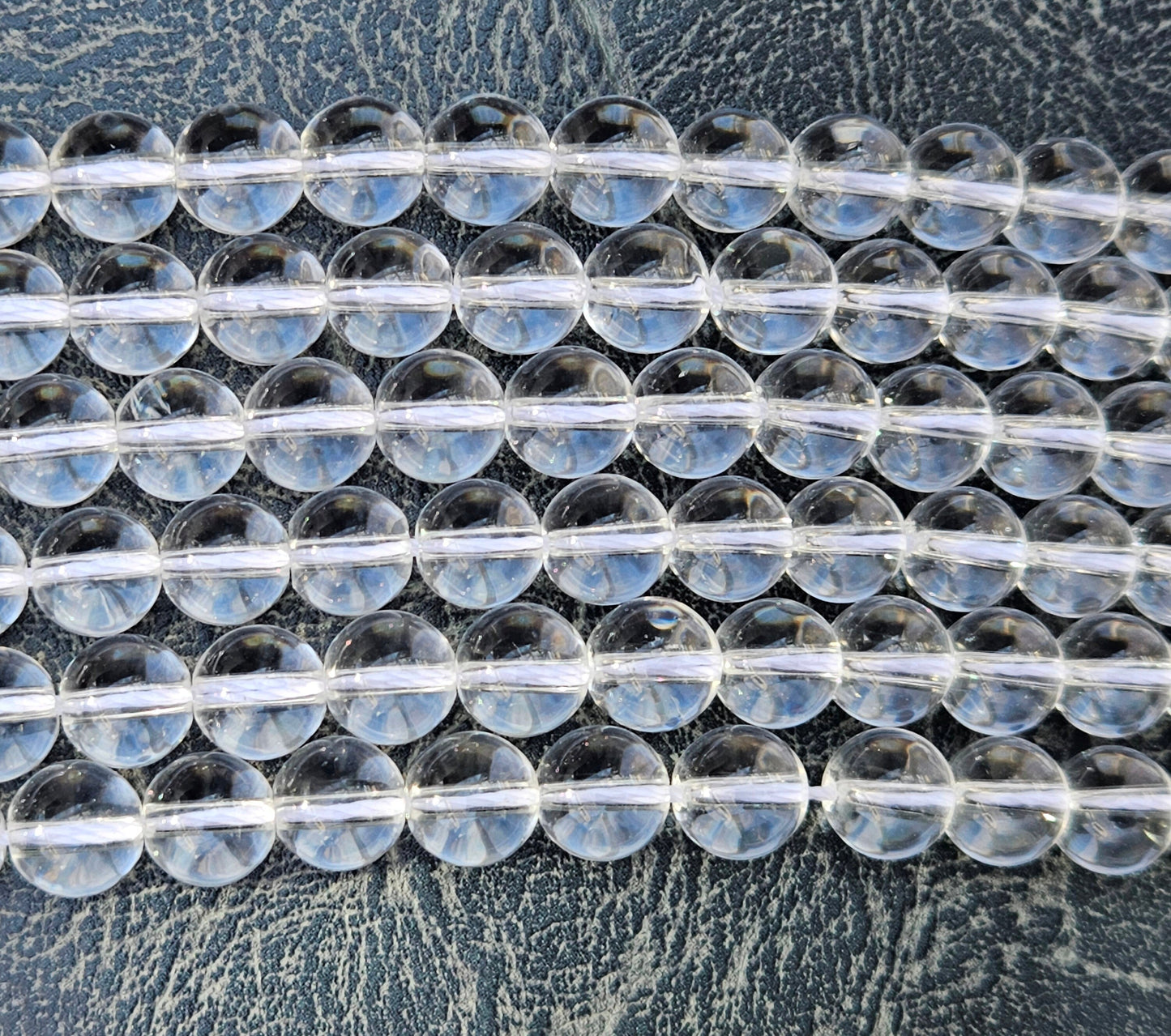 1-3 strands 100% Natural Clear Quartz Beads, Smooth Round Crystal Stone Gemstone Beads 6 mm, 8 mm, 10 mm, 12 mm, Genuine Gemstones Wholesale