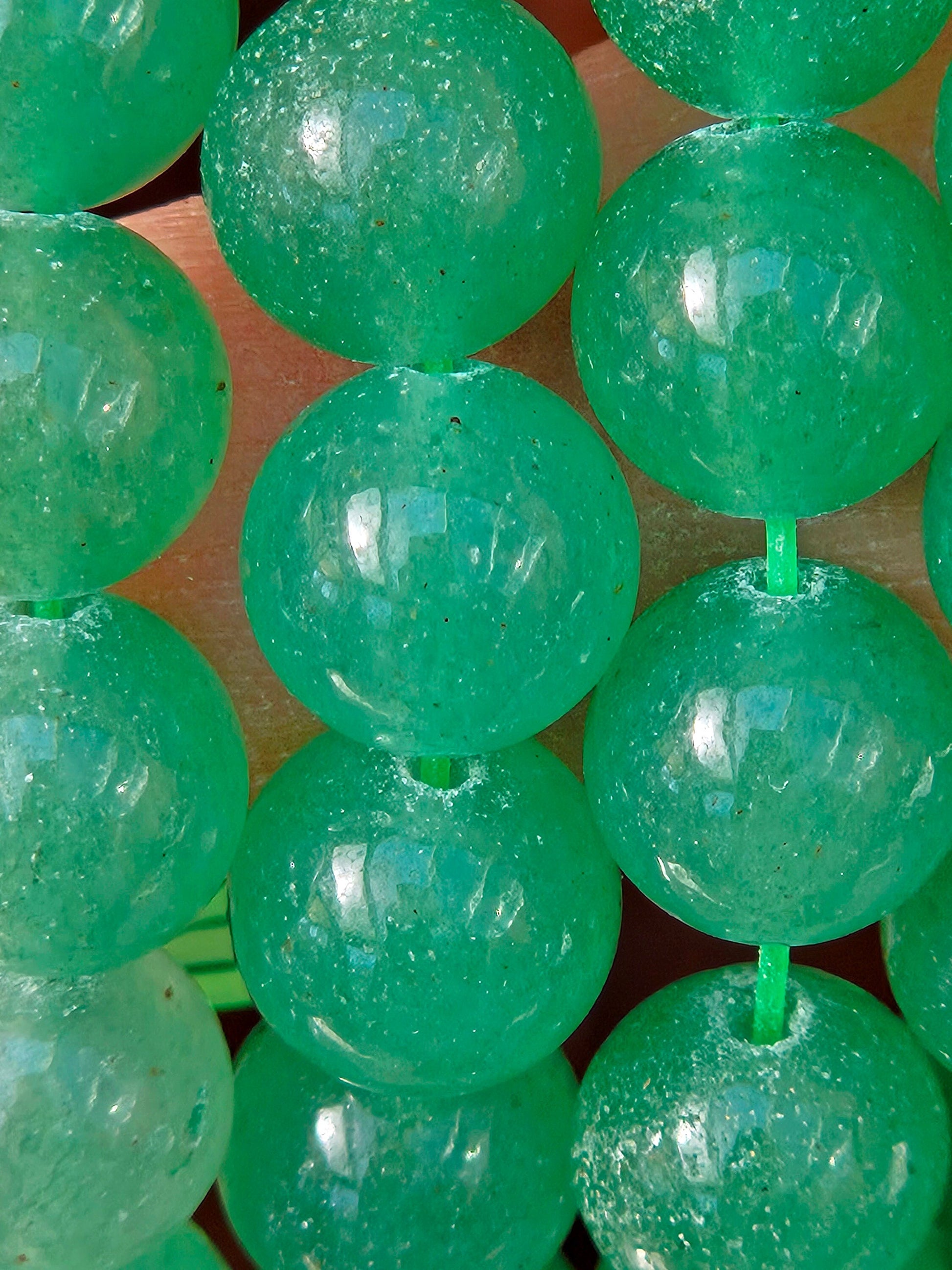 3-5 strands 100% Natural Green Aventurine Beads, Smooth Round Crystal Stone Gemstone Beads 4mm, 6mm, 8mm, 10mm, Genuine Gemstones, Wholesale
