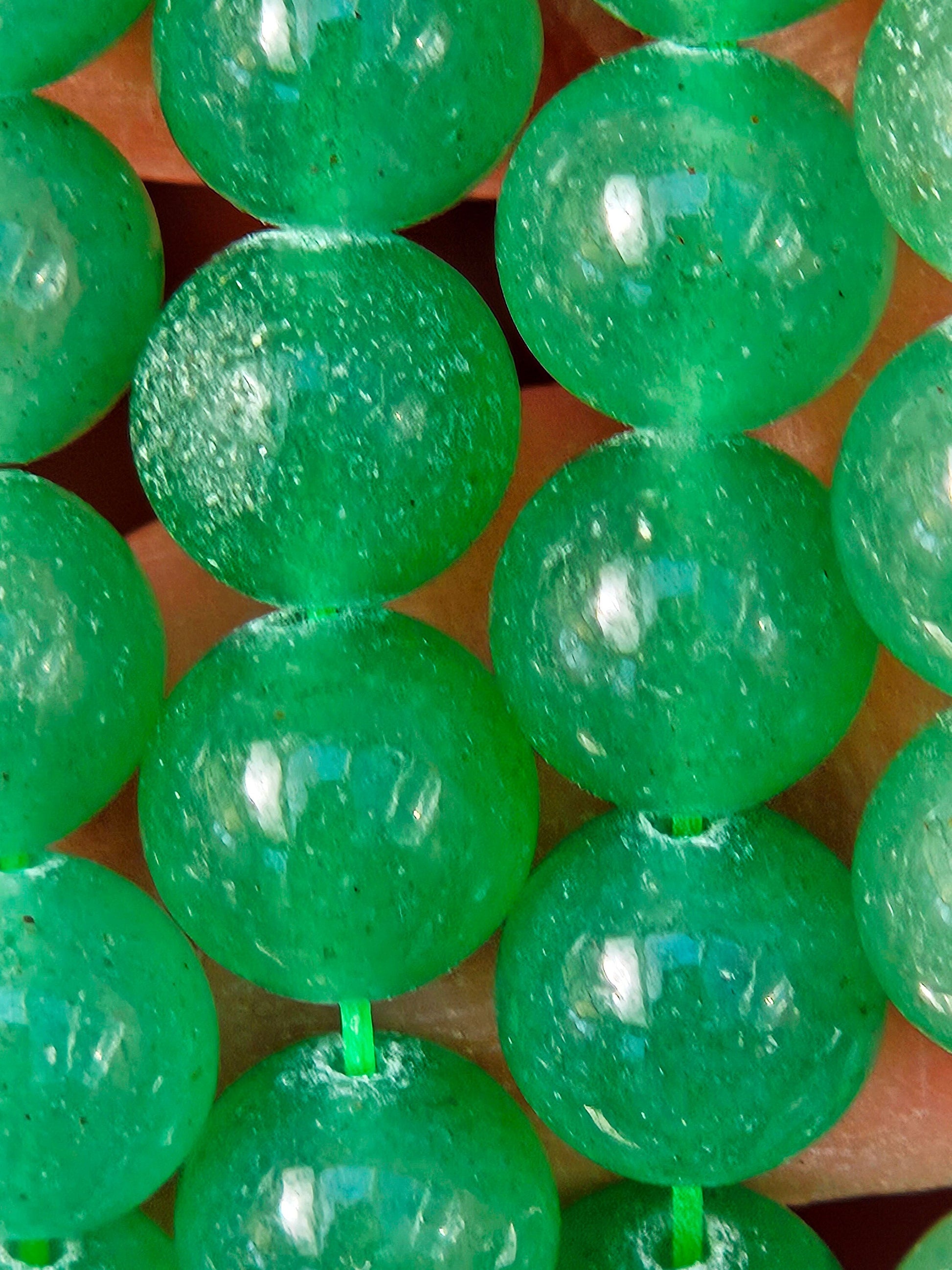 3-5 strands 100% Natural Green Aventurine Beads, Smooth Round Crystal Stone Gemstone Beads 4mm, 6mm, 8mm, 10mm, Genuine Gemstones, Wholesale