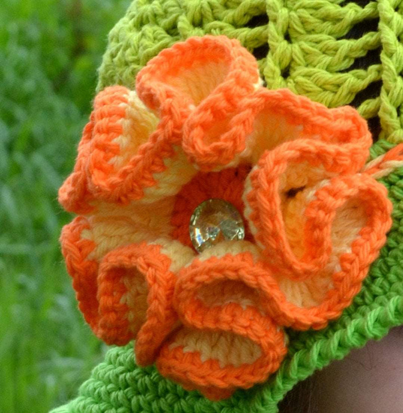Flower Crochet Pattern, Big Flower with Diamond Center, Crochet pattern, Beautiful, Large flower pattern, Fall flower, flower pattern