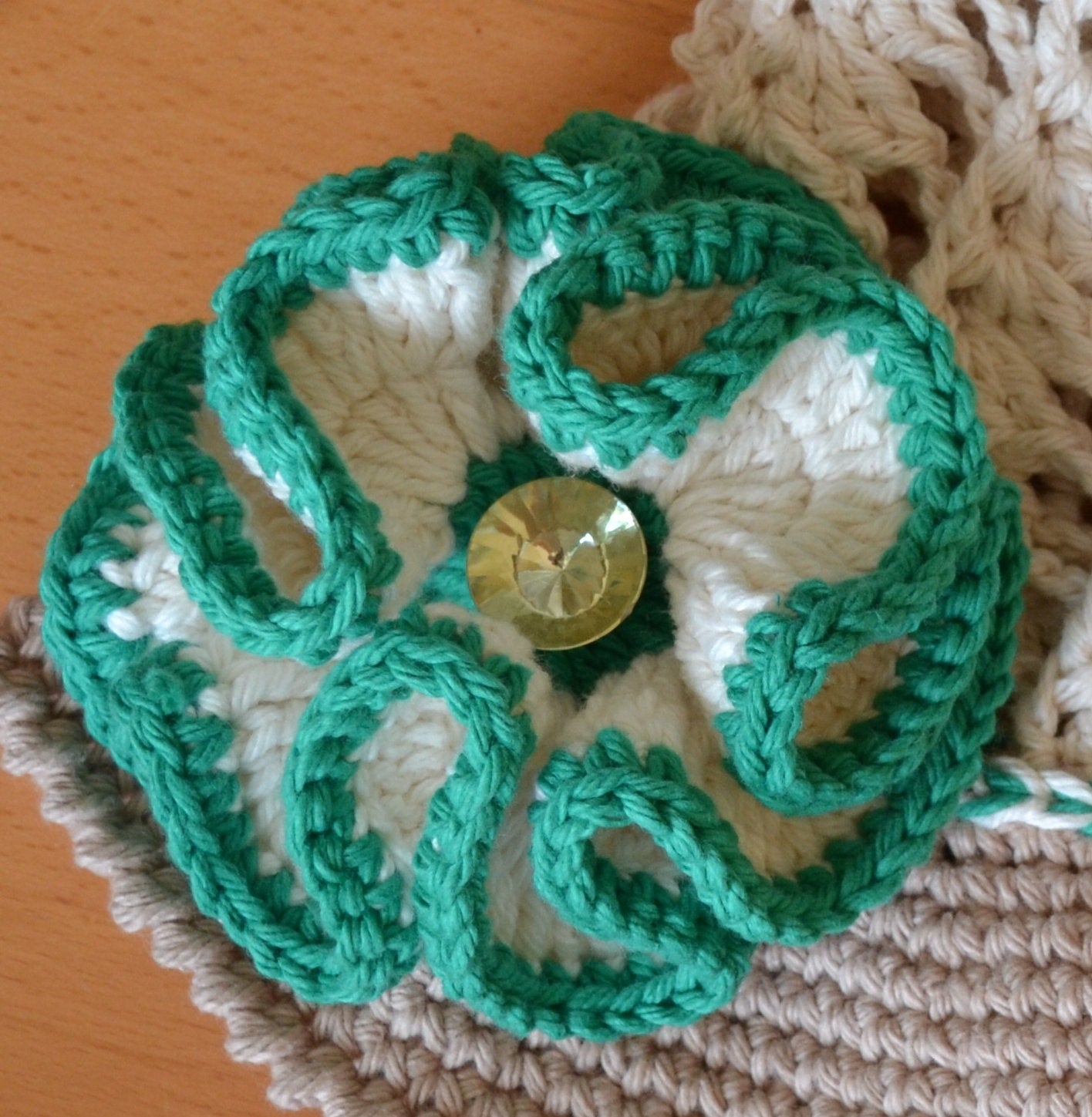 Flower Crochet Pattern, Big Flower with Diamond Center, Crochet pattern, Beautiful, Large flower pattern, Fall flower, flower pattern