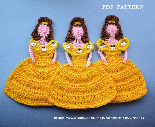 Applique Pattern, Crochet Applique Pattern, Applique design, Princess Applique Template, Applique patterns, Crochet princess, child