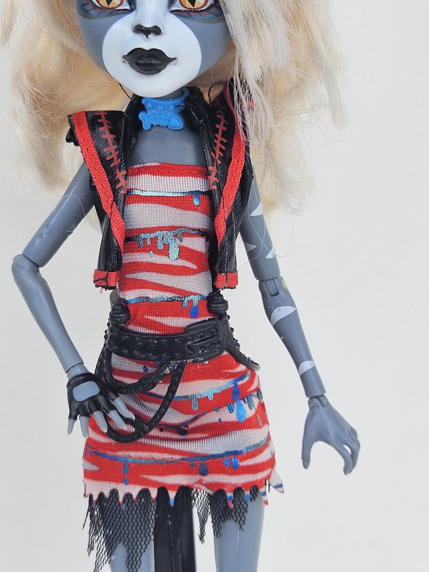 Monster High Doll, Zombie Shake, Purrsephone, one of 2-Pack for Collectors, Playing, Cat Doll, Original Clothes, Very Rare, Original Used