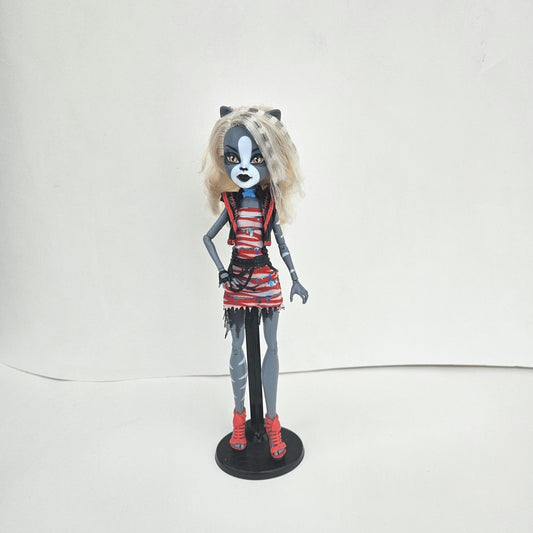 Monster High Doll, Zombie Shake,  Purrsephone, one of 2-Pack for Collectors, OOAK Repaints, Playing, Cat Doll, Original Clothes, Very Rare
