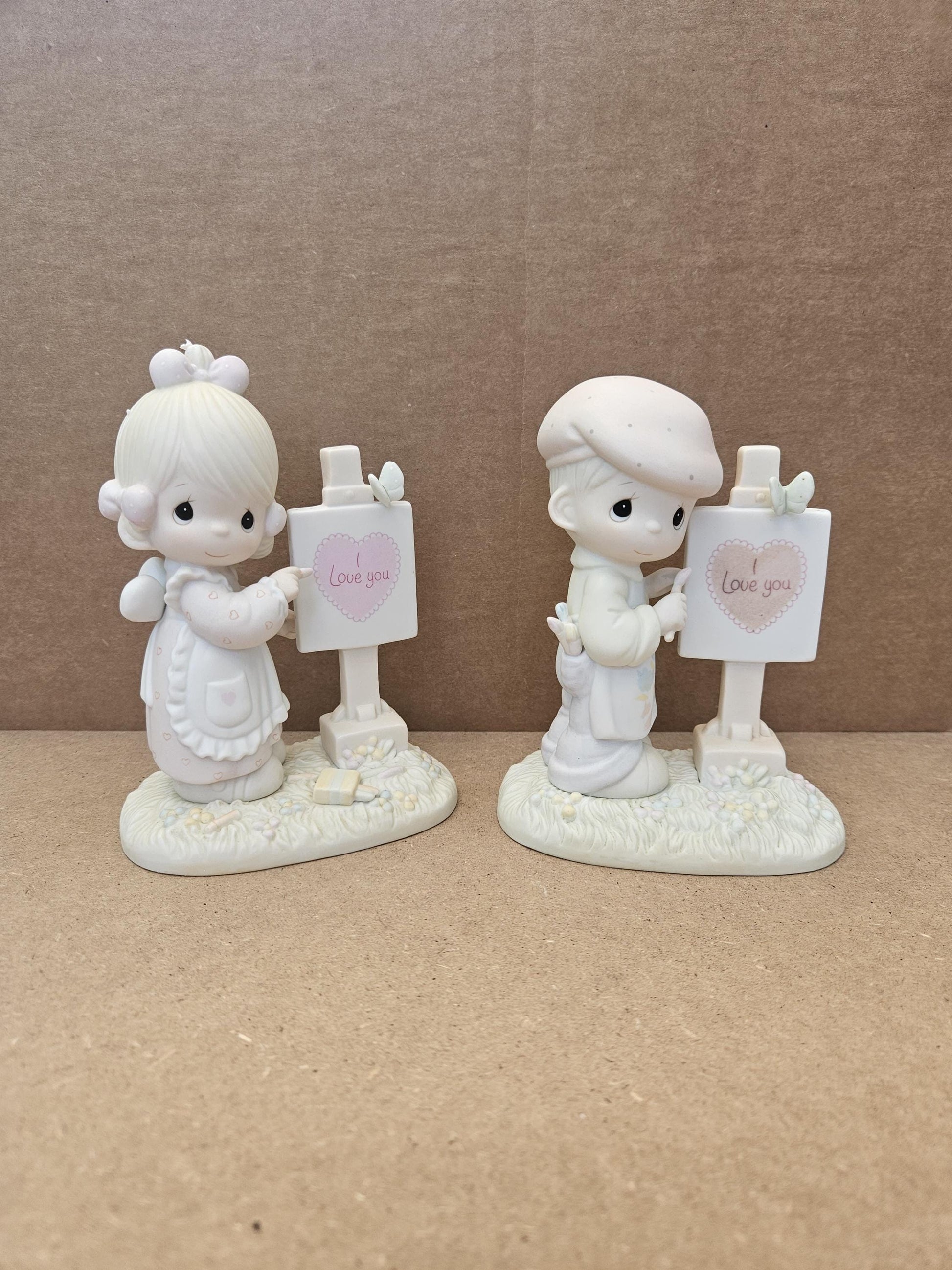 Loving You, Dear Valentine", Collectible Vintage Figurine, 1986
