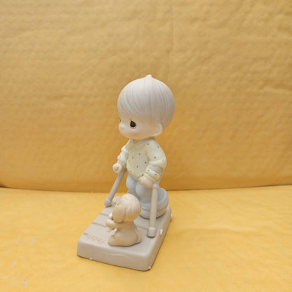 Precious Moments "Blessed Are They That Overcome" Figurine – 1988 Enesco 115479