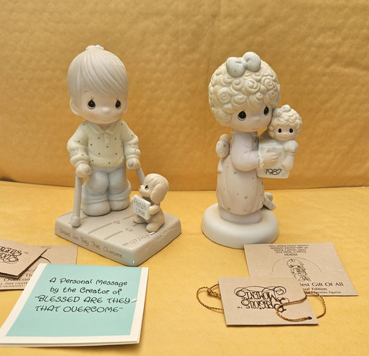 Precious Moments Figurine, The Enesco Precious Moments Collection, Vintage Figurine, 1988, Porcelaine Ceramic Figurine Rare, Original Box