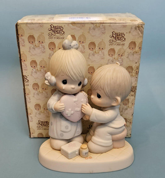 Precious Moments "He’s the Healer of Broken Hearts" Figurine – 1986 Enesco 100080