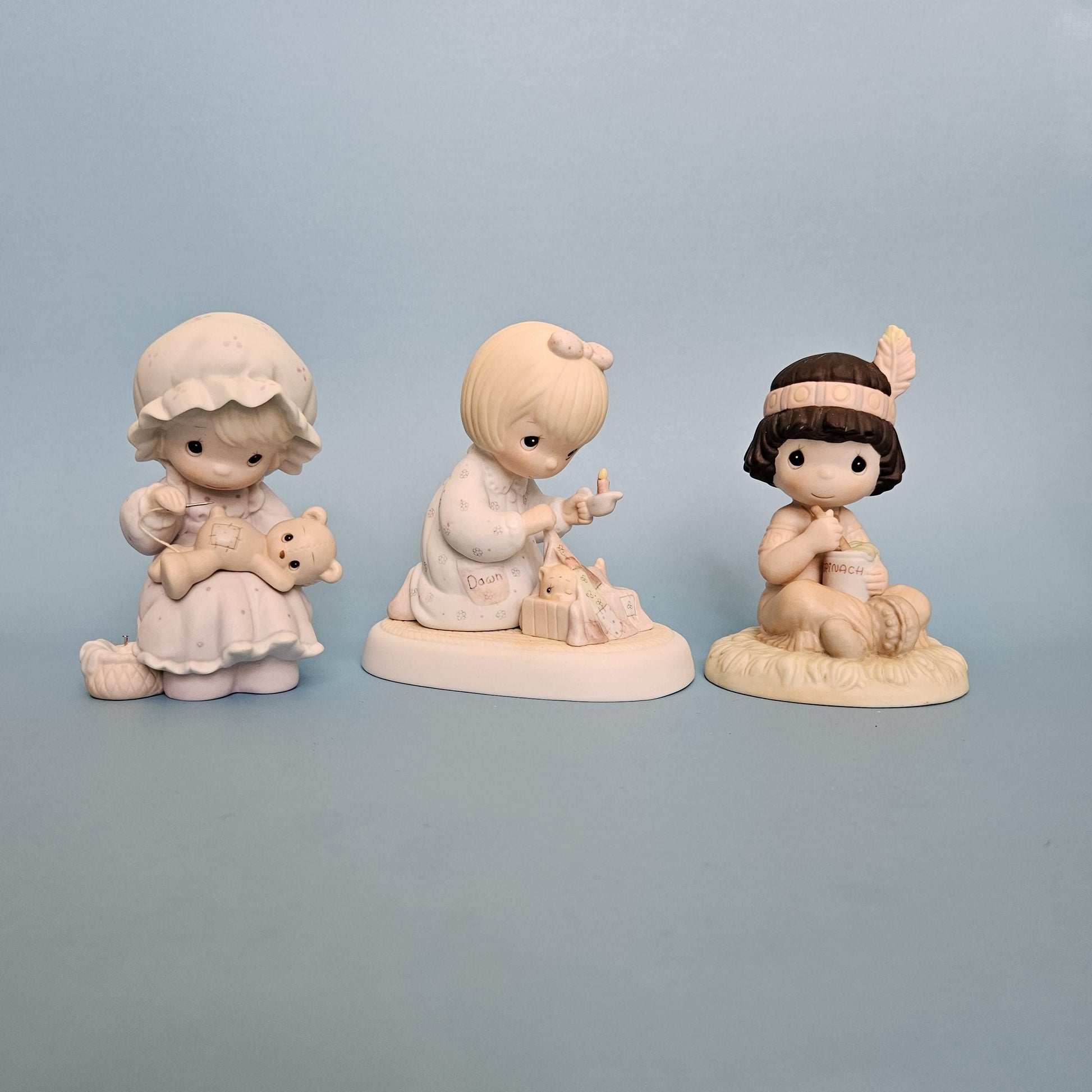 Vintage Precious Moments Porcelain Figurine, Collector's Club, 80s-90s
