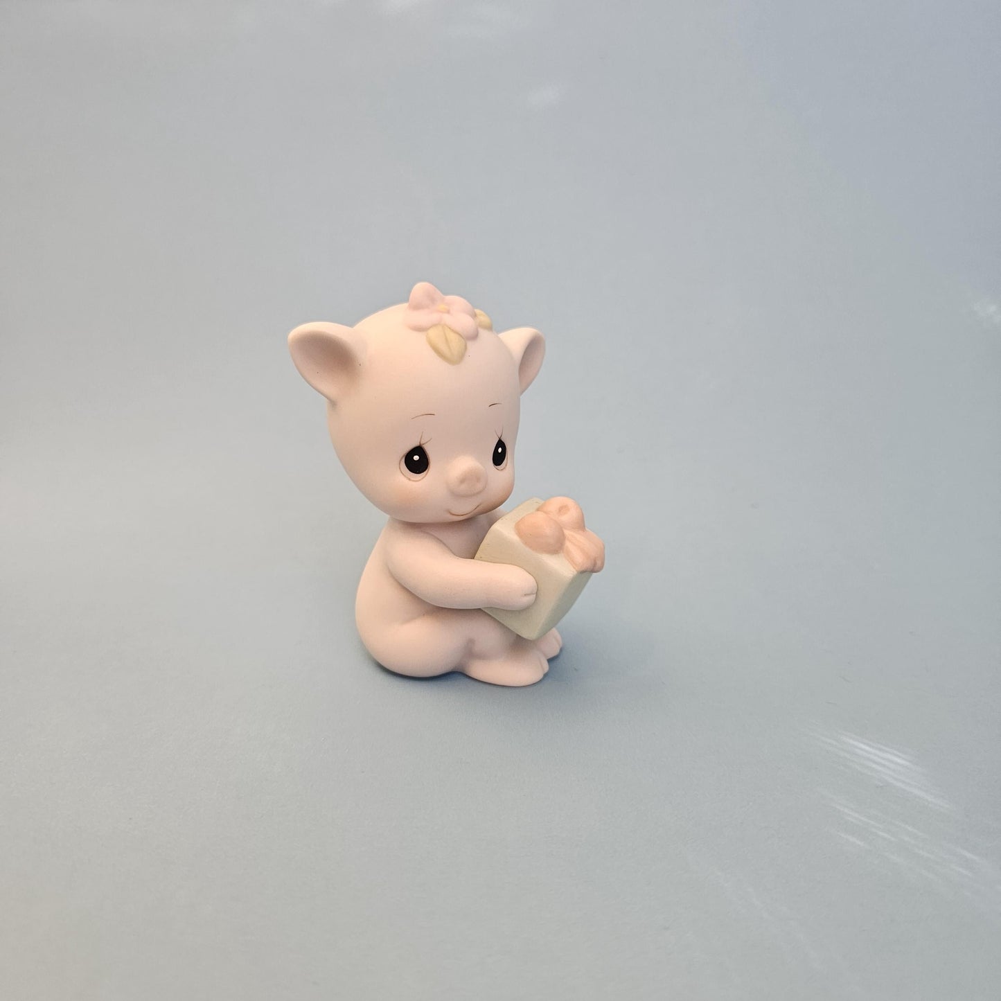 Precious Moments Porcelain Figurines Enesco Vintage Collectibles Bunny Elephant Pig Rhino Monkey Beaver Skunk Girl Figures, Choice of 8