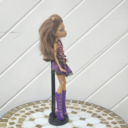 Rare Monster High Doll: Clawdeen Wolf, Basic Line 2010, The First Wave, with Accessories, Original Used