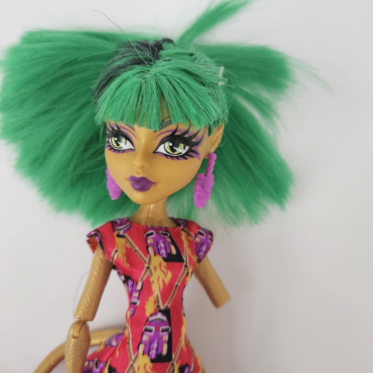 Monster High Doll Jinafire Long Ghouls Getaway for Collectors, Playing, Very Rare Doll, Original Clothes and Accessories, Used, Pre-owned