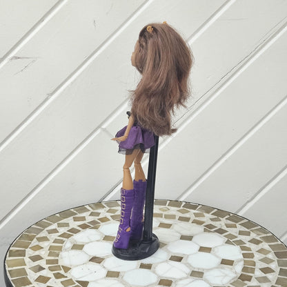 Rare Monster High Doll: Clawdeen Wolf, Basic Line 2010, The First Wave, with Accessories, Original Used