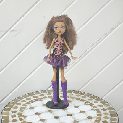 Rare Monster High Doll: Clawdeen Wolf, Basic Line 2010, The First Wave, with Accessories, Original Used