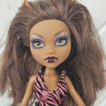 Rare Monster High Doll: Clawdeen Wolf, Basic Line 2010, The First Wave, with Accessories, Original Used