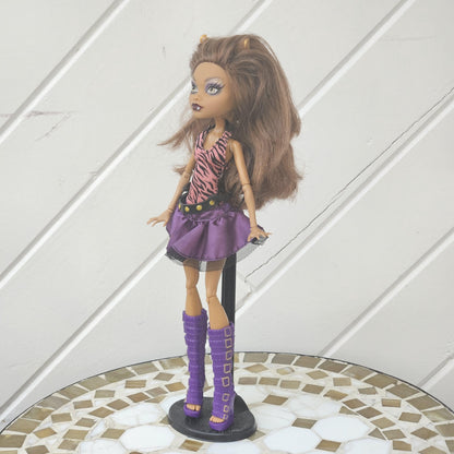 Rare Monster High Doll: Clawdeen Wolf, Basic Line 2010, The First Wave, with Accessories, Original Used
