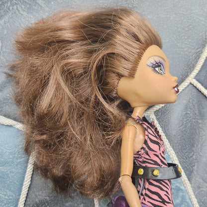Rare Monster High Doll: Clawdeen Wolf, Basic Line 2010, The First Wave, with Accessories, Original Used