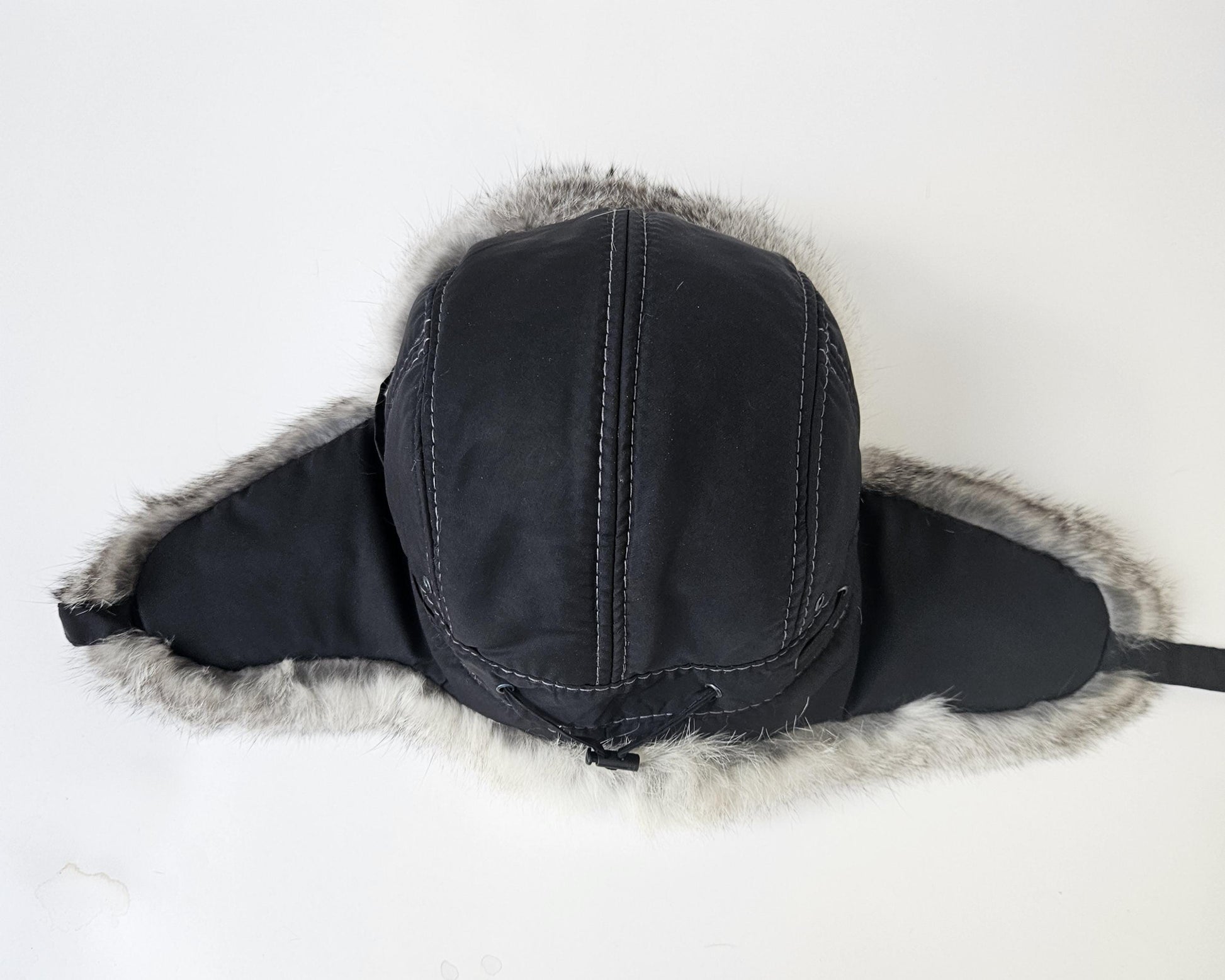 READY to SHIP MAN Real Fur hat, Aviator Hat, Rabbit Fur Hat, Fur Ear Flap Hat, Trapper Hat, Ushanka, Russian Hat, Ski Hat, Fur Hat Ear Flaps