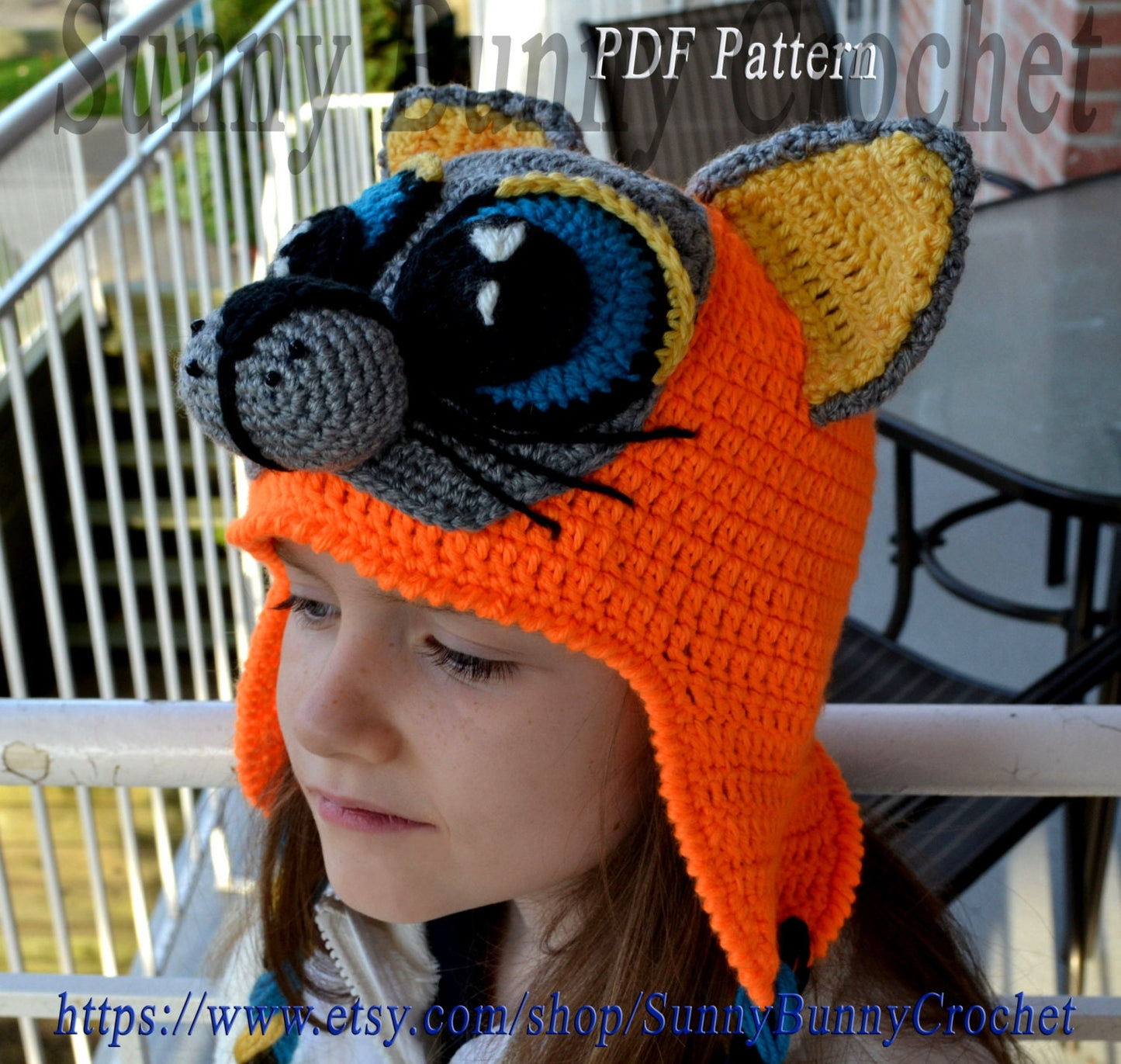 Crochet Hat pattern, Crochet Pattern, Child Animal Hat, Cat hat Pattern, Child hat Pattern, Animal hat pattern, fall, winter, kid,girl, baby
